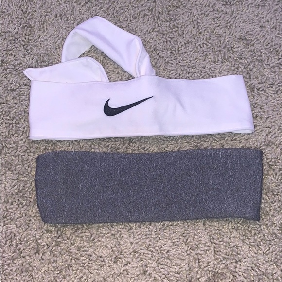 Nike Accessories - Athletic Headbands White NIKE and Dark Grey
